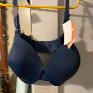 New warners bra with cushioned underwire dark blue